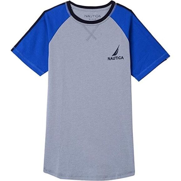 Nautica Boys' Short Sleeve Color Block Raglan Tee - Picture 1 of 1